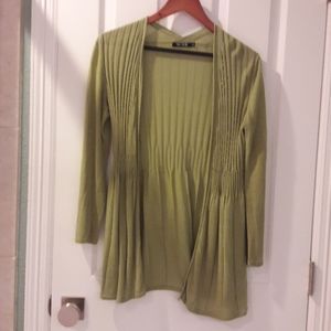 XS olive green lightweight long sweater